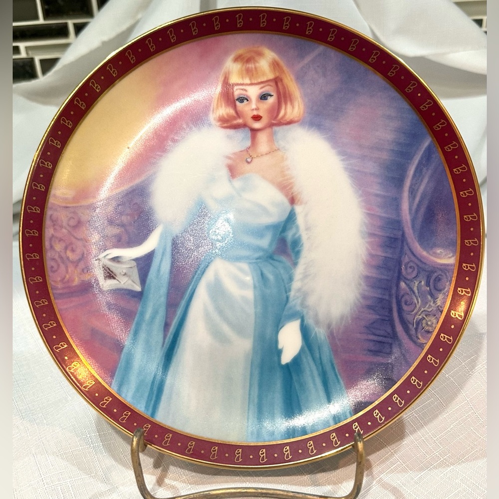 Danbury Mint High Fashion Barbie 1966 Debutante Ball Collector's Plate #4809